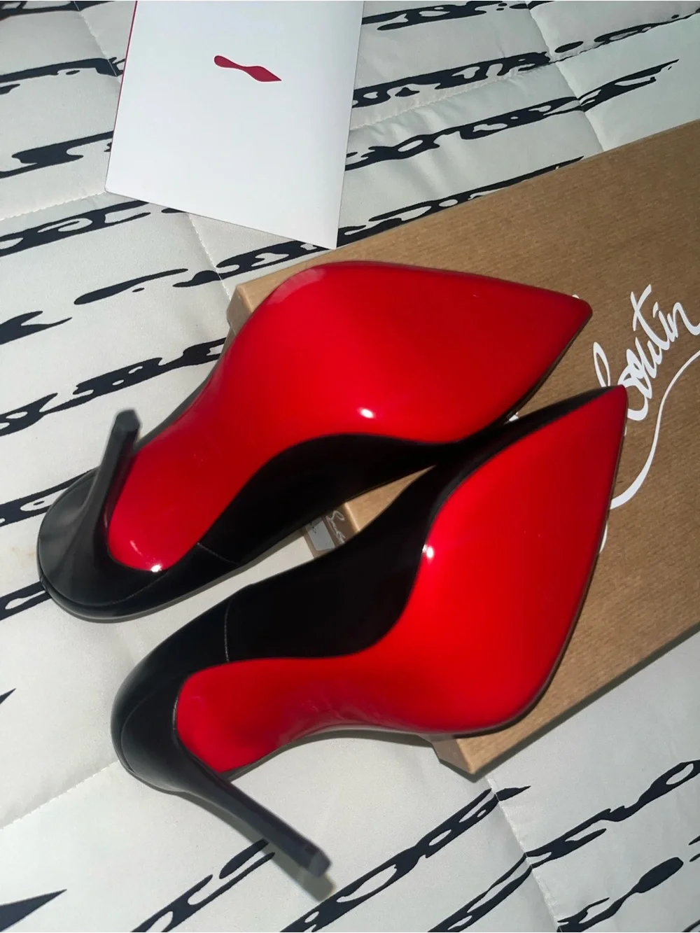 NWT Christian Louboutin “So Kate” Black Leather Pointed Toe Stiletto Pumps